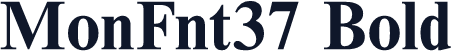 MonFnt37 Bold