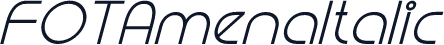 FOTAmenaItalic