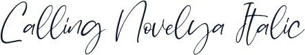Calling Novelya Italic