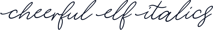 Cheerful Elf Italics