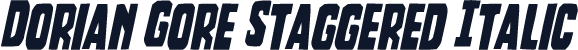 Dorian Gore Staggered Italic