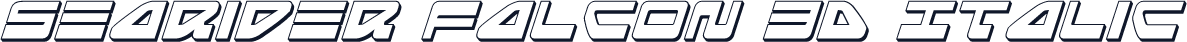 Searider Falcon 3D Italic
