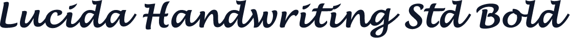 Lucida Handwriting Std Bold