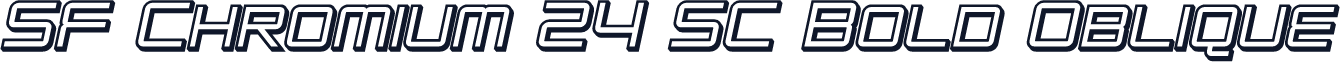 SF Chromium 24 SC Bold Oblique