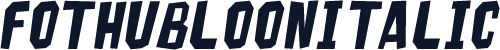 FOTHubloonItalic