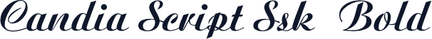 Candia Script Ssk  Bold