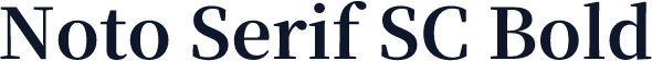 Noto Serif SC Bold