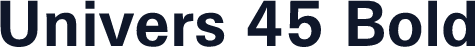 Univers 45 Bold