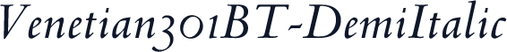 Venetian301BT-DemiItalic