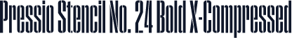 Pressio Stencil No. 24 Bold X-Compressed