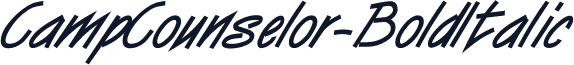 CampCounselor-BoldItalic