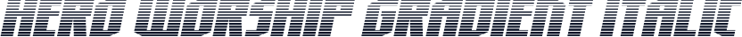 Hero Worship Gradient Italic