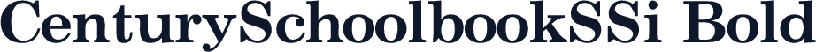 CenturySchoolbookSSi Bold