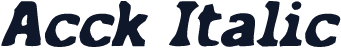 Acck Italic