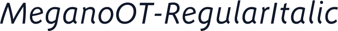 MeganoOT-RegularItalic