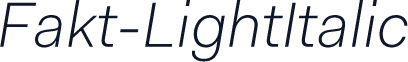 Fakt-LightItalic