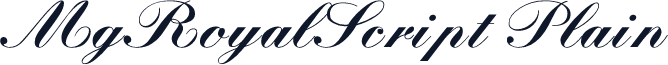 MgRoyalScript Plain