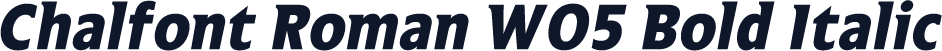 Chalfont Roman W05 Bold Italic