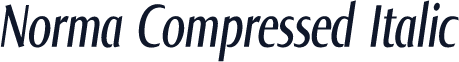 Norma Compressed Italic