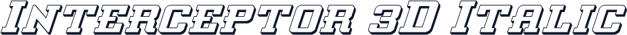 Interceptor 3D Italic