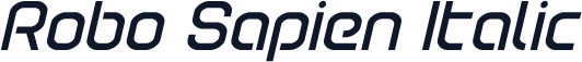 Robo Sapien Italic