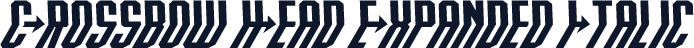 Crossbow Head Expanded Italic