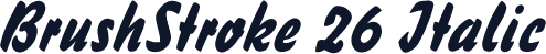 BrushStroke 26 Italic