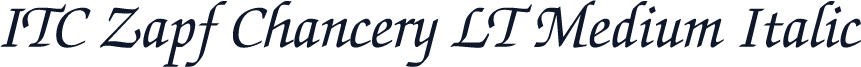 ITC Zapf Chancery LT Medium Italic