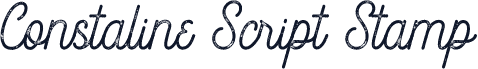 Constaline Script Stamp