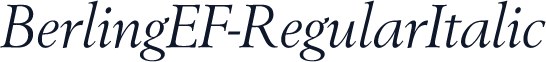 BerlingEF-RegularItalic