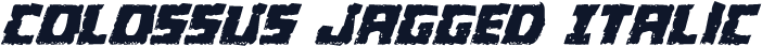 Colossus Jagged Italic