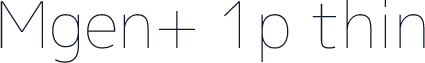Mgen+ 1p thin