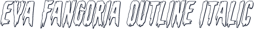 Eva Fangoria Outline Italic