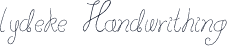lydeke Handwrithing