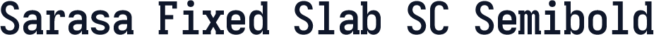 Sarasa Fixed Slab SC Semibold
