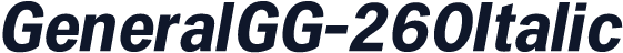 GeneralGG-260Italic