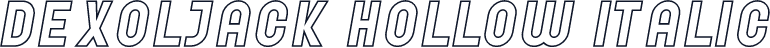 Dexoljack Hollow Italic