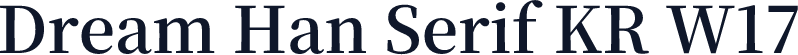 Dream Han Serif KR W17
