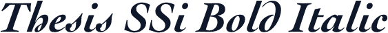Thesis SSi Bold Italic