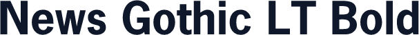 News Gothic LT Bold