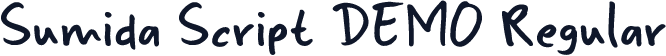 Sumida Script DEMO Regular