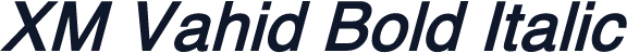 XM Vahid Bold Italic