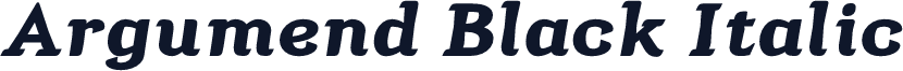 Argumend Black Italic