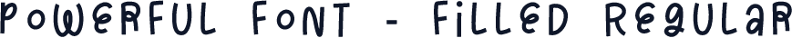 Powerful Font - Filled Regular