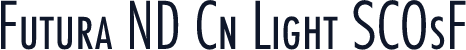 ☞Futura ND Cn Light SCOsF