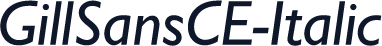 GillSansCE-Italic