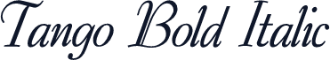 Tango Bold Italic