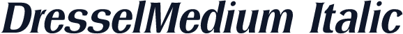 DresselMedium Italic