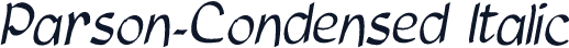 Parson-Condensed Italic
