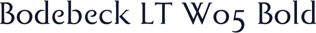 Bodebeck LT W05 Bold